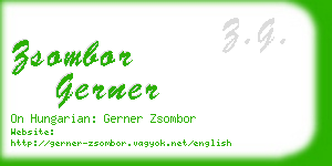 zsombor gerner business card